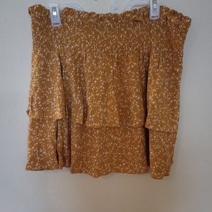 NWOT! SKIRT ELASTIC WAIST..LAYERED LOOK